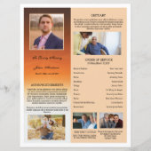 Modèle de la carte du programme funéraire (Dos)