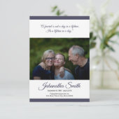 Modèle de la carte du programme funéraire (Debout devant)