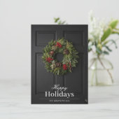 Modèle de la carte Joyeux Joyeux Immobilier (Debout devant)