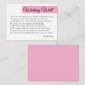 Modèle de la carte moderne Blush Wishing Well - Mi (Devant / Derrière)