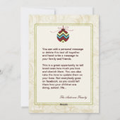 Modèle de la carte photo de Noël Chevron (Dos)