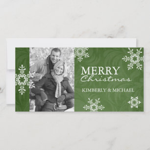 Modèle de la carte photo de Noël moderne
