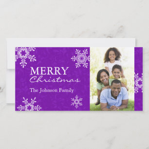Modèle de la carte photo de Noël moderne