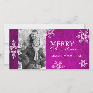 Modèle de la carte photo de Noël moderne