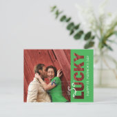 Modèle de la carte postale de la Saint Patrick | D (Debout devant)