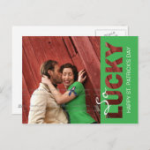 Modèle de la carte postale de la Saint Patrick | D (Devant / Derrière)