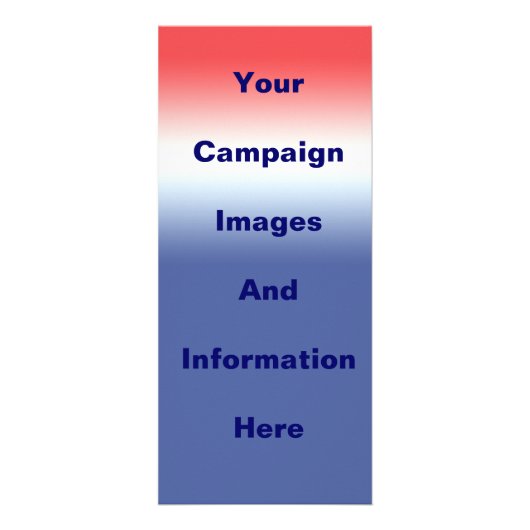 Modèle de la carte rack de campagne électorale pol (Dos)