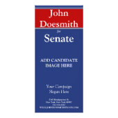 Modèle de la carte rack de campagne électorale pol (Devant)