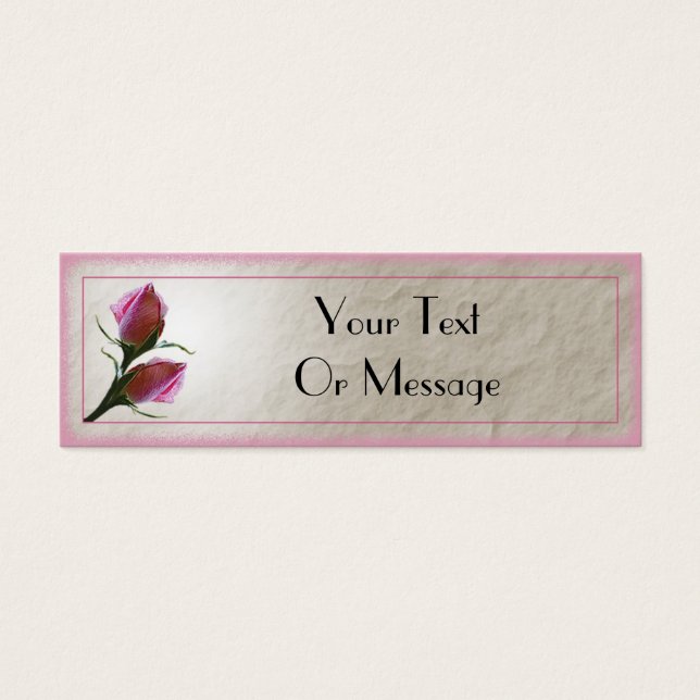 Modèle de la carte rose Roses (Devant)
