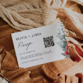 Modèle de la carte RSVP de mariage de Noël