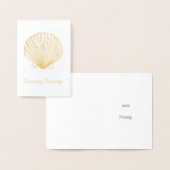 Modèle de la carte Seashell Scallop (Affichage)