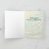 Modèle de la carte Sympathie personnalisée Fleurs (Intérieur)