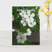 Modèle de la carte Sympathie personnalisée Fleurs (Fleur jaune)