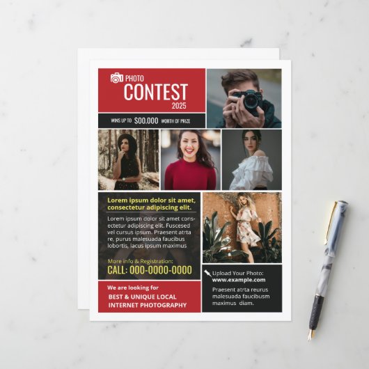 Modèle de la circulaire du concours photo (Devant/Arrière en situation)