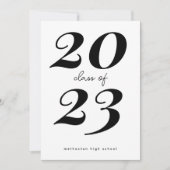 Modèle de la fête de graduation moderne Invitation (Devant)