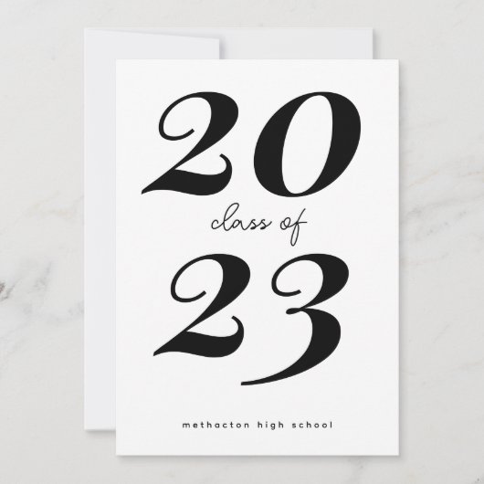 Modèle de la fête de graduation moderne Invitation (Devant)