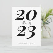 Modèle de la fête de graduation moderne Invitation (Debout devant)