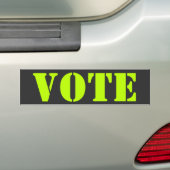 modèle de la personnaliser "vote" - Bumper Sticker (En voiture)