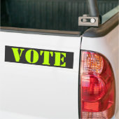 modèle de la personnaliser "vote" - Bumper Sticker (Sur camion)