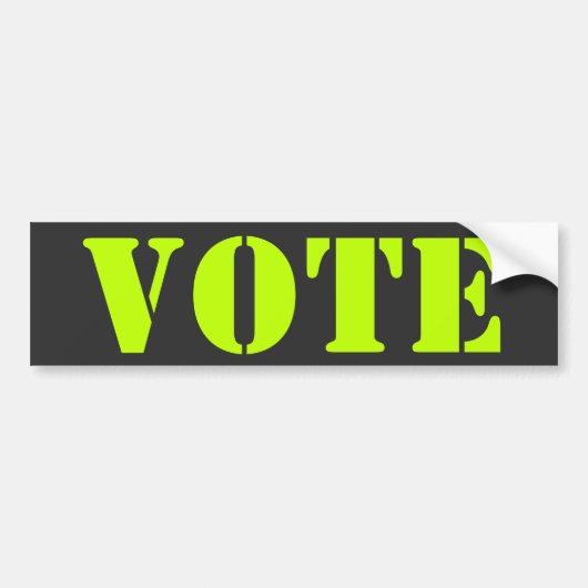 modèle de la personnaliser "vote" - Bumper Sticker (Devant)