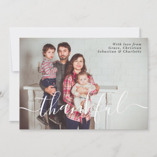 Modèle de la typographie de Thanksgiving (Devant)