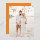 Modèle de la typographie de Thanksgiving (Devant / Derrière)