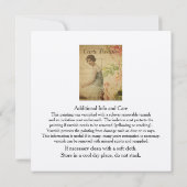 Modèle de l'artiste authenticité du certificat (Dos)