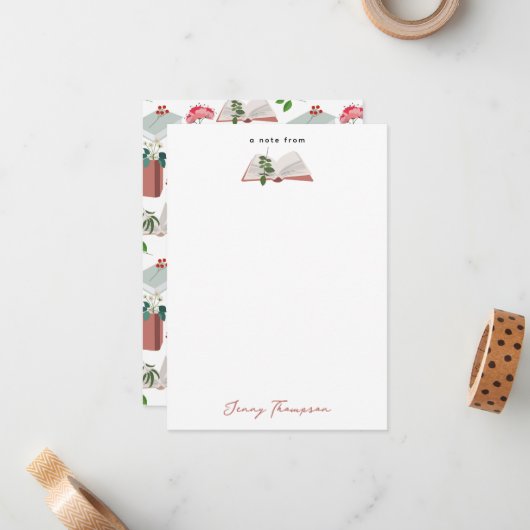 Modèle de lecture de livres et de bibliothèque bot (Devant/Arrière en situation)