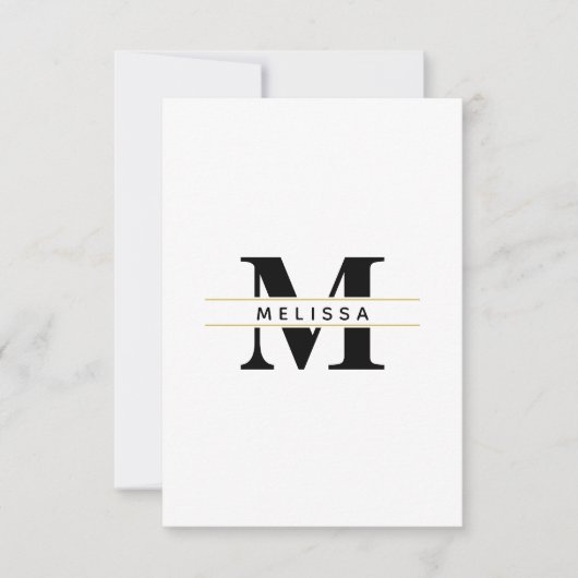 modèle de ligne monogramme gras (Devant)