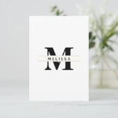 modèle de ligne monogramme gras (Debout devant)