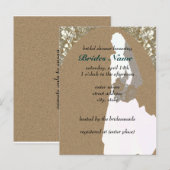 Modèle de l'invitation à la douche nuptiale (Devant / Derrière)