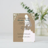 Modèle de l'invitation à la douche nuptiale (Debout devant)