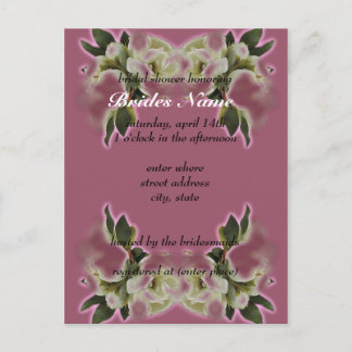 Modèle de l'invitation à la douche nuptiale