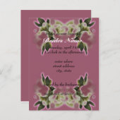 Modèle de l'invitation à la douche nuptiale (Devant / Derrière)