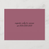 Modèle de l'invitation à la douche nuptiale (Dos)