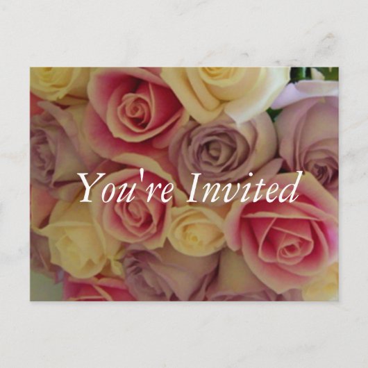 Modèle de l'invitation à la douche nuptiale (Devant)