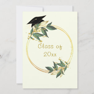 Modèle de l'invitation de Feuilles d'or