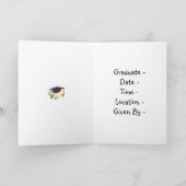 Modèle de l'invitation de la fête de graduation (Intérieur)