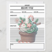 Modèle de livre de recettes de cupcake minimal (Dos)
