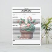 Modèle de livre de recettes de cupcake minimal (Debout devant)