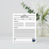 Modèle de livre de recettes de cupcake minimal (Debout devant)