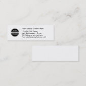 Modèle de logo Carte de visite (Devant / Derrière)