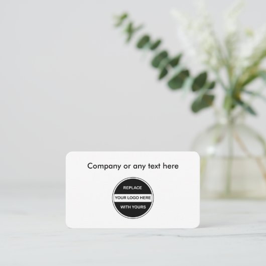 Modèle de logo carte de visite (Debout devant)