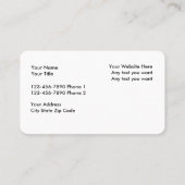 Modèle de logo carte de visite (Dos)