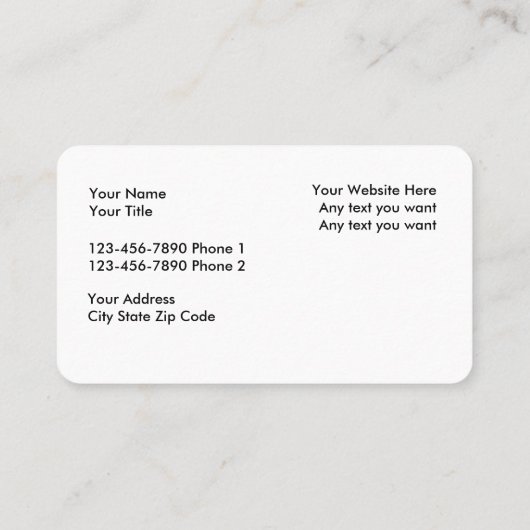 Modèle de logo carte de visite (Dos)