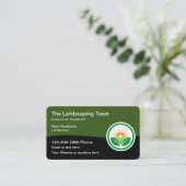Modèle de logo Carte de visite de paysage moderne (Debout devant)