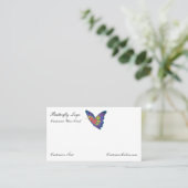 Modèle de logo Carte de visite papillon (Debout devant)