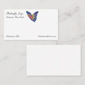 Modèle de logo Carte de visite papillon (Devant / Derrière)