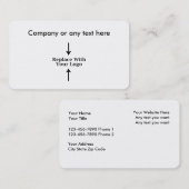 Modèle de logo de carte de visite (Devant / Derrière)