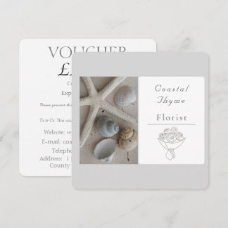Modèle de logo de marque de fleuriste côtier édita